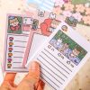 ins小女孩便签本少女心便签纸学生手账便利贴纸留言条无粘性|捉迷藏+电脑+野炊(3本装)