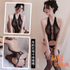 长夜漫漫情趣内衣女性感透视镂空连身袜挂脖网衣丝袜夜店制服5306