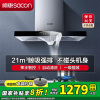 [国补20%]帅康(sacon)T8066抽油烟机欧式21立方大吸力吸油烟机自动清洗家用厨房易清洁顶吸式脱排油烟机抽烟机