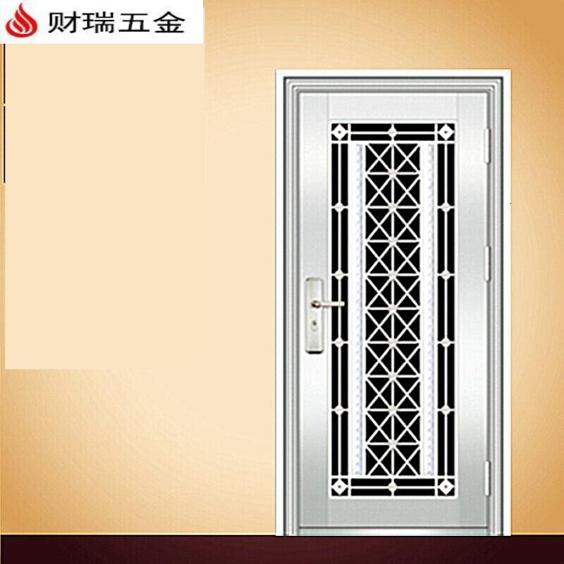 304不锈钢门单门双开门不锈钢防盗门大门农村不绣钢进户门玻璃门视频
