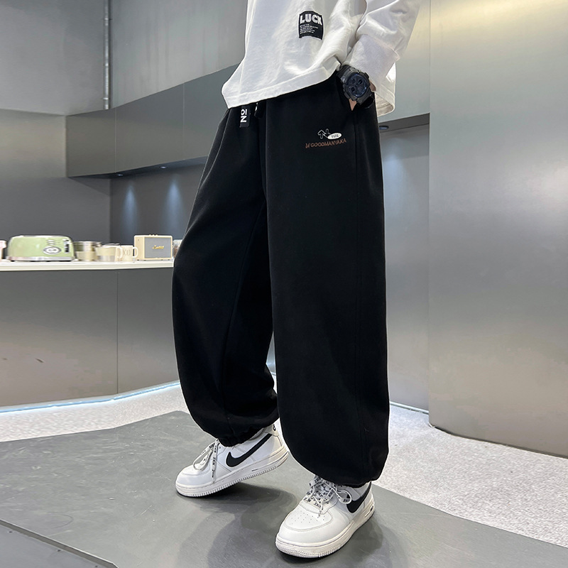 男童裤子春秋款休闲卫裤宽松帅气百搭新款中大童男孩秋装长裤