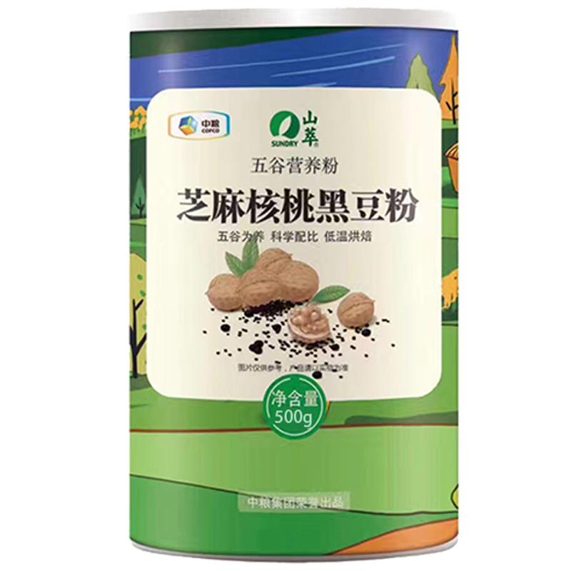 中粮福临门 山萃芝麻核桃黑豆营养粉 500g