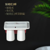 北欧创意磁吸刷牙杯套装免打孔壁挂式漱口杯牙缸家用情侣牙刷杯 三维工匠 魅艳红2杯+自动挤牙膏器洗漱杯