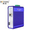 博扬 工业级交换机 一光一电千兆光纤收发器SFP 宽温宽压 导轨式以太网交换机 含电源不含模块 BY-ISUG1011