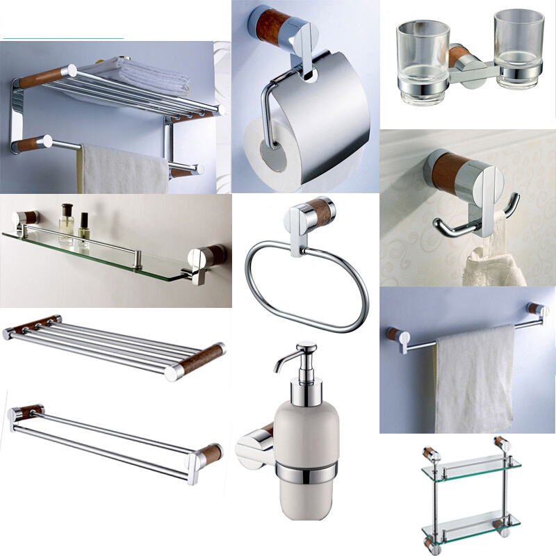 铜毛巾架卫生间浴巾架浴室置物架壁挂厕所五金挂件套装波迷娜BOMINA