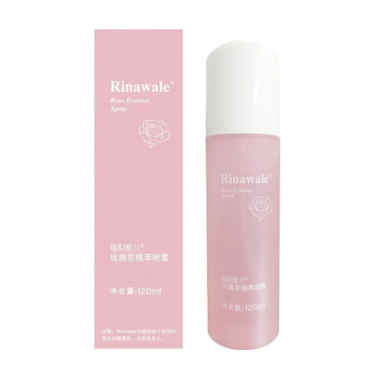 瑞倪维儿(Rinawale)玫瑰花精萃喷雾补水保湿爽肤水爽肤滋润水 120ml 1瓶