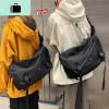 男士工装包大容量斜挎包2020新款跨包潮牌邮差单肩背包学生机能包NEW LAKE 黑色男士斜挎包