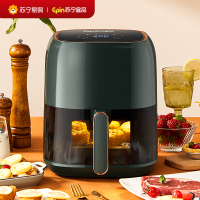 苏宁宜品 空气炸锅 熔岩8触控版5.5L大容量大功率可视化低脂无油烟薯条机 ZG008E(SNYP-ZG5L-P08S)