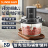 苏泊尔(SUPOR)绞肉机家用多功能电动料理机绞馅机碎肉机玻璃大容量搅拌机肉馅单搅拌机1.75L 单刀JR20-B175