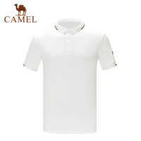 骆驼(CAMEL) 男短袖POLO衫V1S2VV931白色2XL码