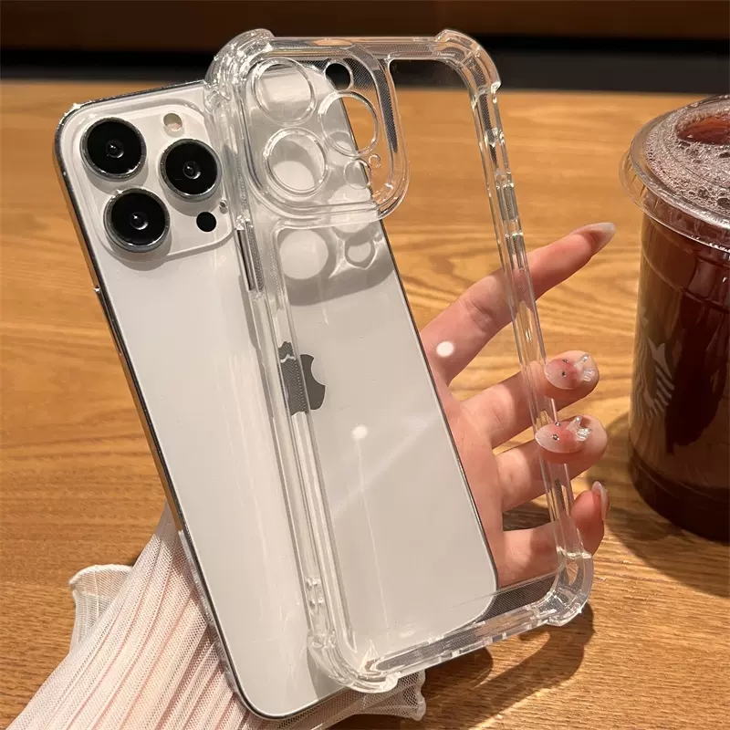 安美宝 透明四角防摔苹果15手机壳新款iphone14promax保护14plus壳13套12镜头11防摔ProMax壳高清大图