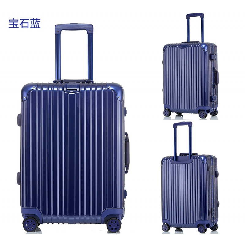 万向轮行旅拉杆箱行李箱小包角铝框箱tsalock海关锁20寸登记箱视频