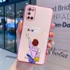OPPOReno5手机壳女Reno5Pro镜头全包防摔5G斜跨绳Reno5K可爱软壳 女孩背影[粉色]单壳 OPPO[R