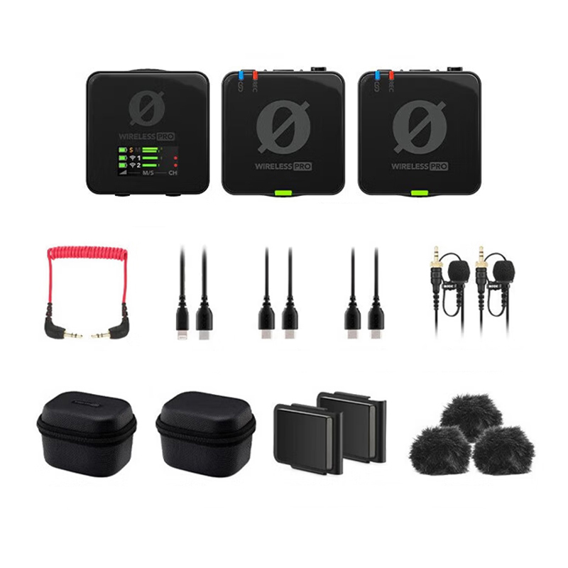 RODE罗德Wireless Pro无线麦克风领夹话筒手机相机直播收音小蜜蜂