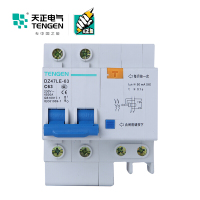 天正电气 DZ47LE-63 2P 50mA 热磁式 230VAC 01070020458 微型漏电保护断路器