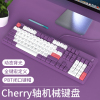 Firstblood一血B27Cherry樱桃机械键盘PBT键帽键线分离有线电竞游戏104键白光吃鸡赛博 菖蒲紫 红轴