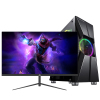 铭能 十代i3四核/GTX1650 4G独显/16G内存/512G固态 台式机 台式电脑 组装电脑 家用办公电脑主机 商务娱乐组装机 学生直播网课 吃鸡游戏电脑台式+27英寸显示器