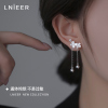 999纯银耳环女花朵流苏耳钉2025年新款新中式国古风耳饰礼物