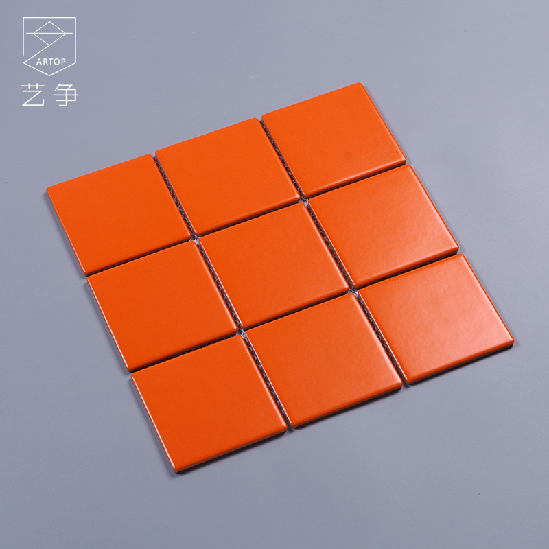 小白砖北欧马赛克彩色哑光厨房墙砖厕所卫生间光面瓷砖300壹德壹
