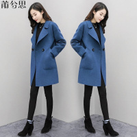 莆兮思puxisi秋冬季毛呢外套女中长款韩版大码呢子大衣宽松显瘦小个子呢子外套