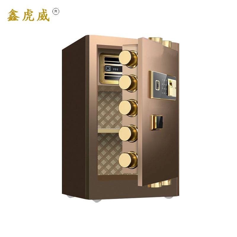 鑫虎威保险柜BXG-14台60cm咖啡色指纹锁高清大图