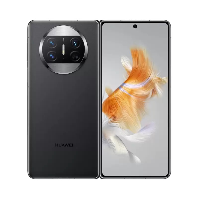 华为(HUAWEI) Mate X3 折叠屏 512GB 羽砂黑 超轻薄四曲折叠 10倍耐摔昆仑玻璃 自由悬停 折叠手机matex3海外版