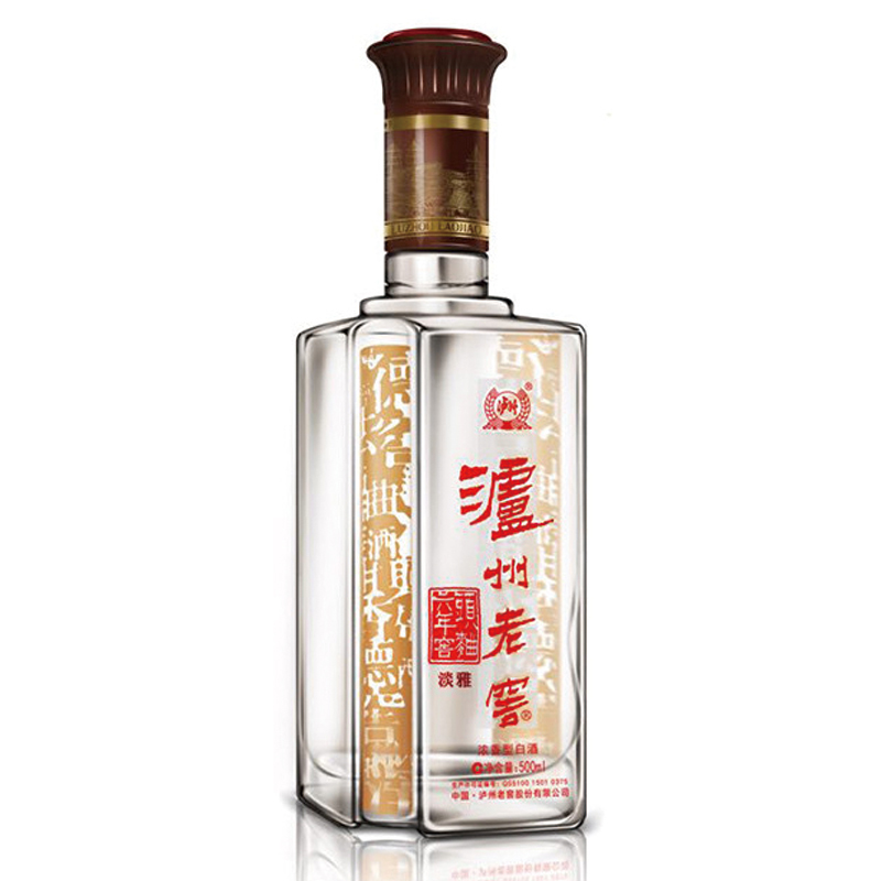 泸州老窖 六年窖淡雅头曲 52度 500ml 浓香型白酒 单瓶装