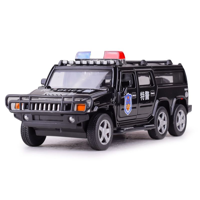 里伍超大耐摔合金警车模型儿童益智玩具车救护车消防车特警小汽车警察