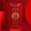 吾家有喜[烫金磨砂款] 万元款[2个装]可放一万元|红包结婚新婚婚礼订婚改口回礼随份子千元现金个性创意利是封