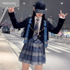 可莉允jk制服女童款裙子全套装霸气小学生学院风儿童连衣裙春装