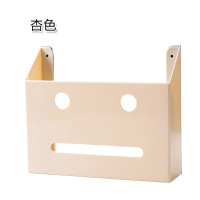 厨房壁挂餐具阿斯卡利(ASCARI)置物架挂在橱柜上的整理架浴室用纸保鲜膜收纳架。 杏色 1层