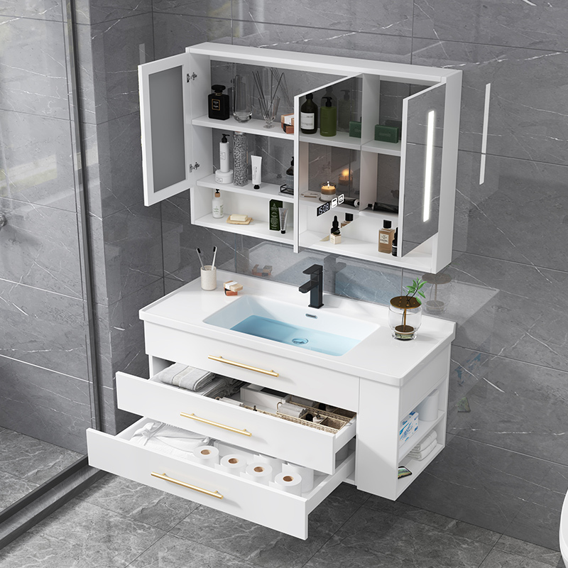 爱家生活北欧轻奢浴室柜组合现代简约洗手盆柜洗脸盆柜卫生间洗漱台
