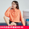 [1折价42.9元叠加优惠券]唐狮春季新款长袖衬衫女春秋百搭衬衫外套男友风白衬衫宽松