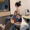 复古文艺百搭毛衣秋冬女慵懒风韩版宽松外穿针织上衣森系