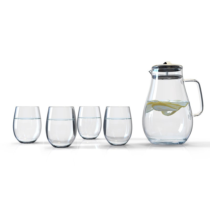 果兹(GUOZI) 泉心泉意·水叮咚壶具套装GZ-L02 壶1800ml+杯320ml*4