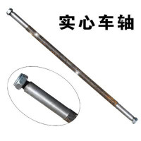 6寸8寸10寸12寸14寸16寸实心轮小推车轮充气轮手推车轮子充气轱辘打气轮胎万向轮子脚轮 总长80厘米实心轴_65