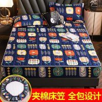 【南极人】夹棉床笠单件加厚床垫保护套防滑固定床罩全包防尘罩_994 120x200cm【夹棉床笠单件】 加州地带-WMM