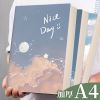 a4云彩胶套笔记本厚本高颜值学生本子高中生初中生手账日记记事本