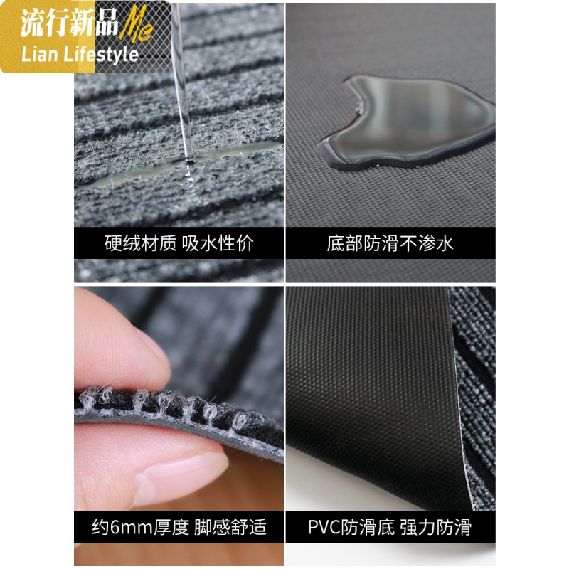 厨房家用长条地垫大面积防油防水防滑脚垫口进垫满铺地毯定制 三维工匠高清大图