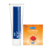 杜蕾斯(Durex)K-Y润滑剂100g+凸点螺纹3只 人体润滑液 男女用油 情侣系列 夫妻成人情趣性用品 进口K-Y