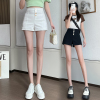 班俏BANQIAO2022夏季新款单排扣韩版时尚百搭高腰显瘦休闲短裤女