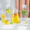 家居大容量冷水壶玻璃水壶家用鸭嘴扎壶凉水壶_八角壶1100ml