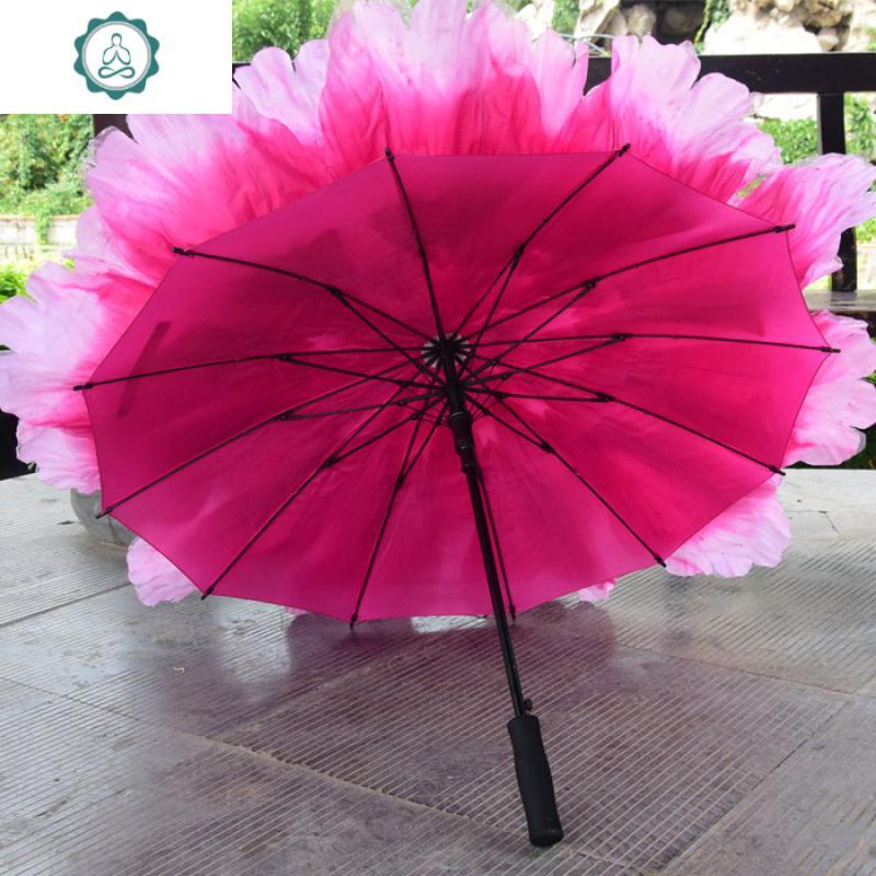 牡丹花伞歌舞道具大型舞台演出道具花舞道具花伞定做封后11米纤维骨伞