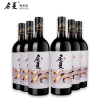 名夏峥耀 贺兰山东麓优质产区 赤霞珠美乐混酿干红葡萄酒 750ml *6瓶整箱装