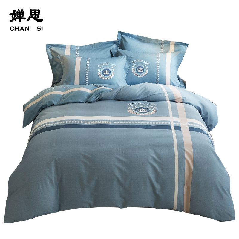 婵思 TJ0MB02201574 200*230cm 伯克利系列 纯棉加密 条纹四件套 (计价单位:套) 伯克利