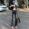 Ceen Bulled高腰牛仔裤女2022Q秋季新款高腰显瘦直筒高街辣妹慵