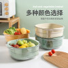 美厨(maxcook)洗菜篮沥水篮塑料双层洗菜盆盆筛盆子滤水篮1盆1筛