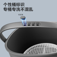 美的(Midea)内衣裤分桶洗衣机婴儿童衣服清洗机洗沥一体1.5KG大空间触控洗衣(一机二桶) MFB15-32S