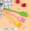 油刷子烧烤小油刷厨房烙饼硅胶油刷家用耐高温不掉毛食品烘焙食用|2大油刷+1小刮刀实色款
