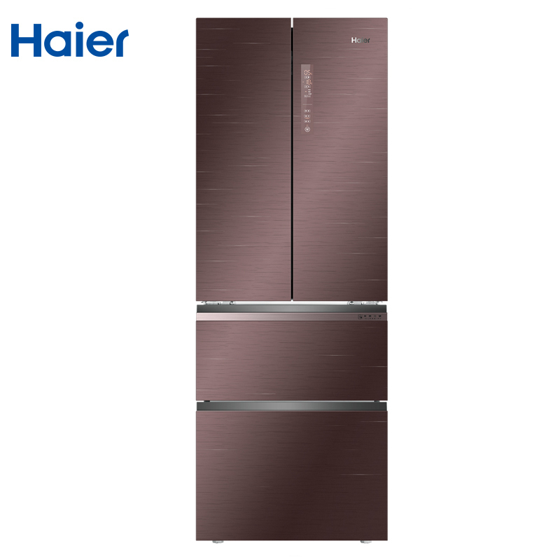 海尔(Haier)BCD-332WDGR 332升风冷无霜法式四门多门冰箱 1级能效 变频节能 干湿分储 家用电冰箱